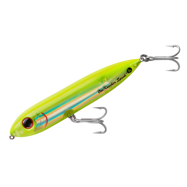 Heddon One Knocker Spook Chartreuse Silver