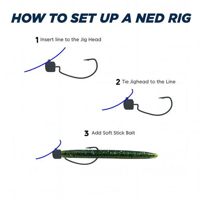 Yamamoto 3-inch Ned Senko Floater for Ned Rigging Action in Fresh - and Saltwater | for Perch, Zander, Bass and Pollack SPRITE Fishing