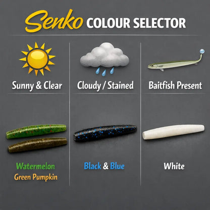 Yamamoto Senko Colour chart - easy-to-use Bass and Predator Fishing Stick Bait Lures SPRITE Fishing
